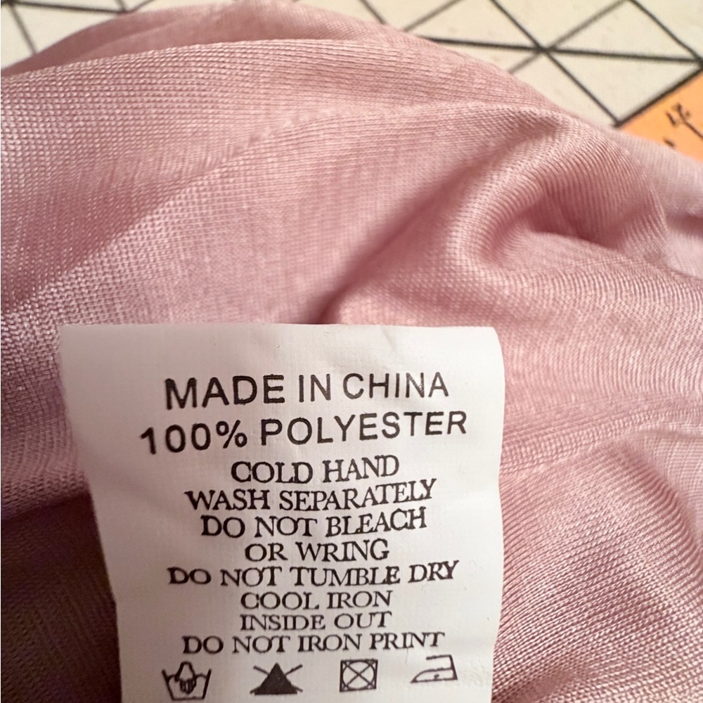 Baby Pink Pleated A-Line Skirt with Elastic Waistband - Picture 10 of 10
